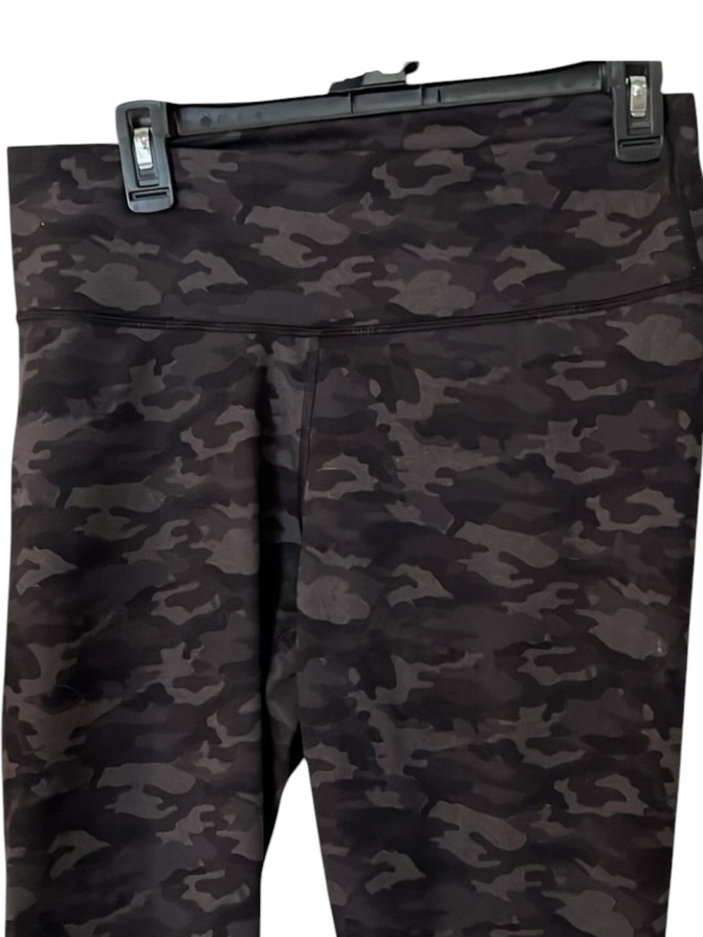 Fabletics size extra large, black and gray camouflage high-rise leggings NWOT